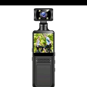 Compact Black Clip-On Camera